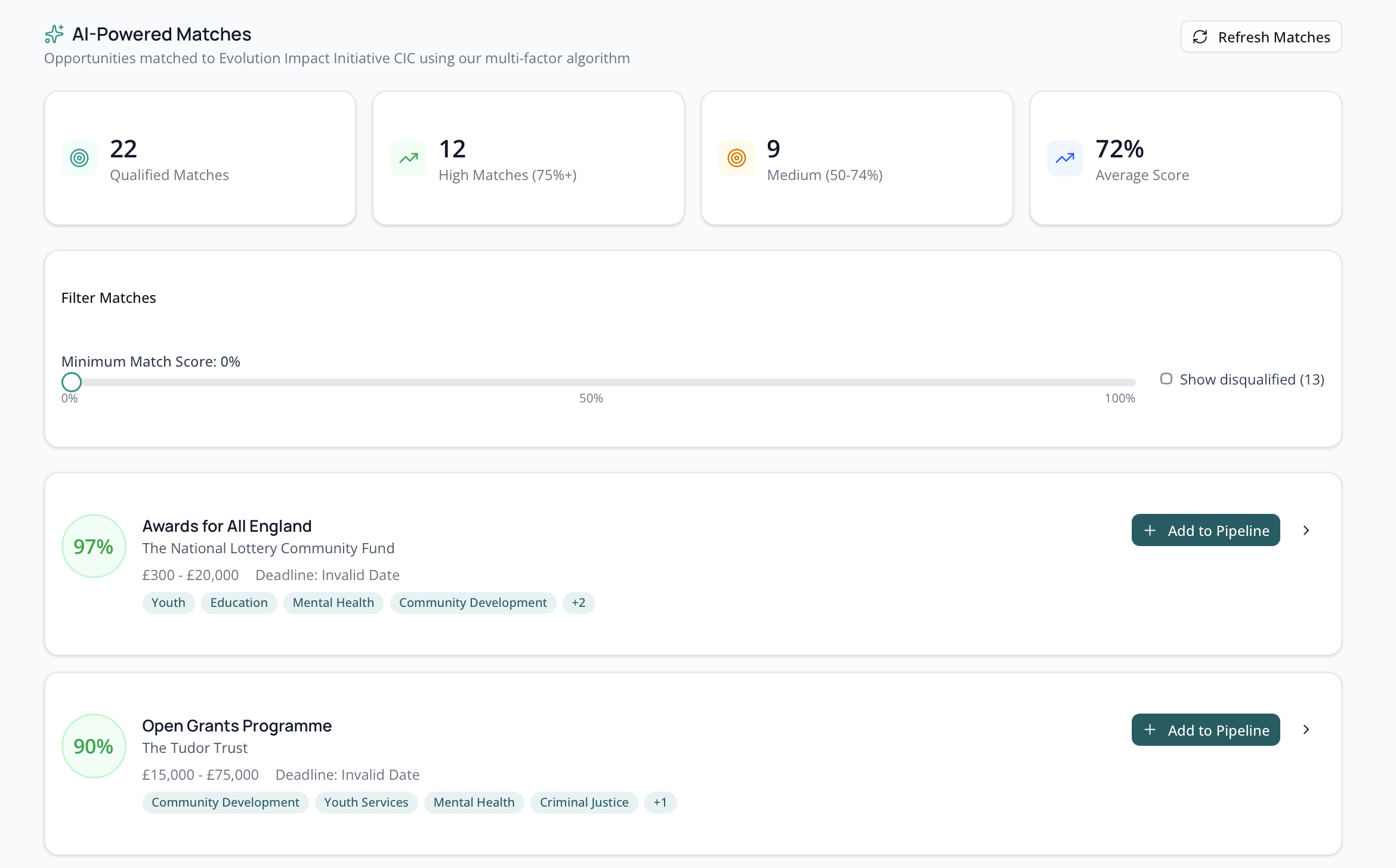 Discover - Find the right funders